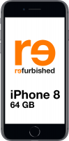 Orange Apple refurbished iPhone 8